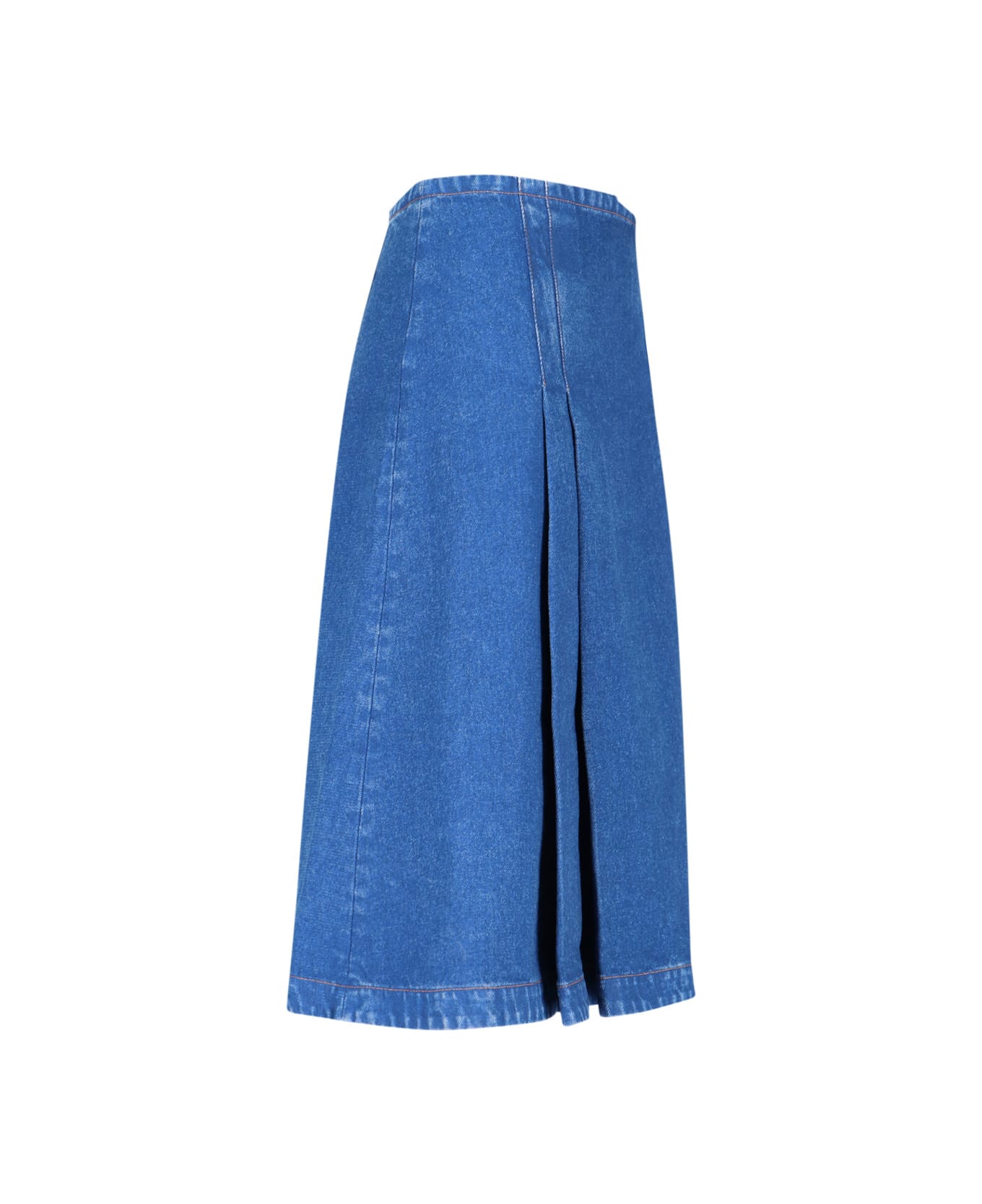 Marni Denim Midi Skirt - Blue