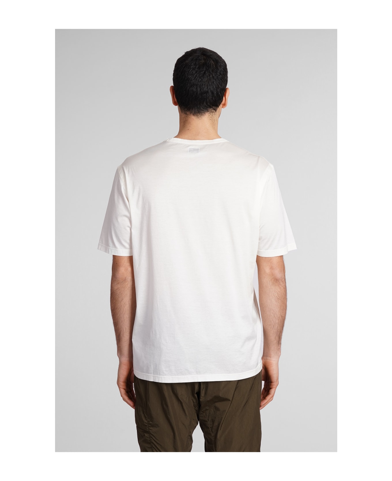 C.P. Company T-shirt In Beige Cotton - Gauze white シャツ