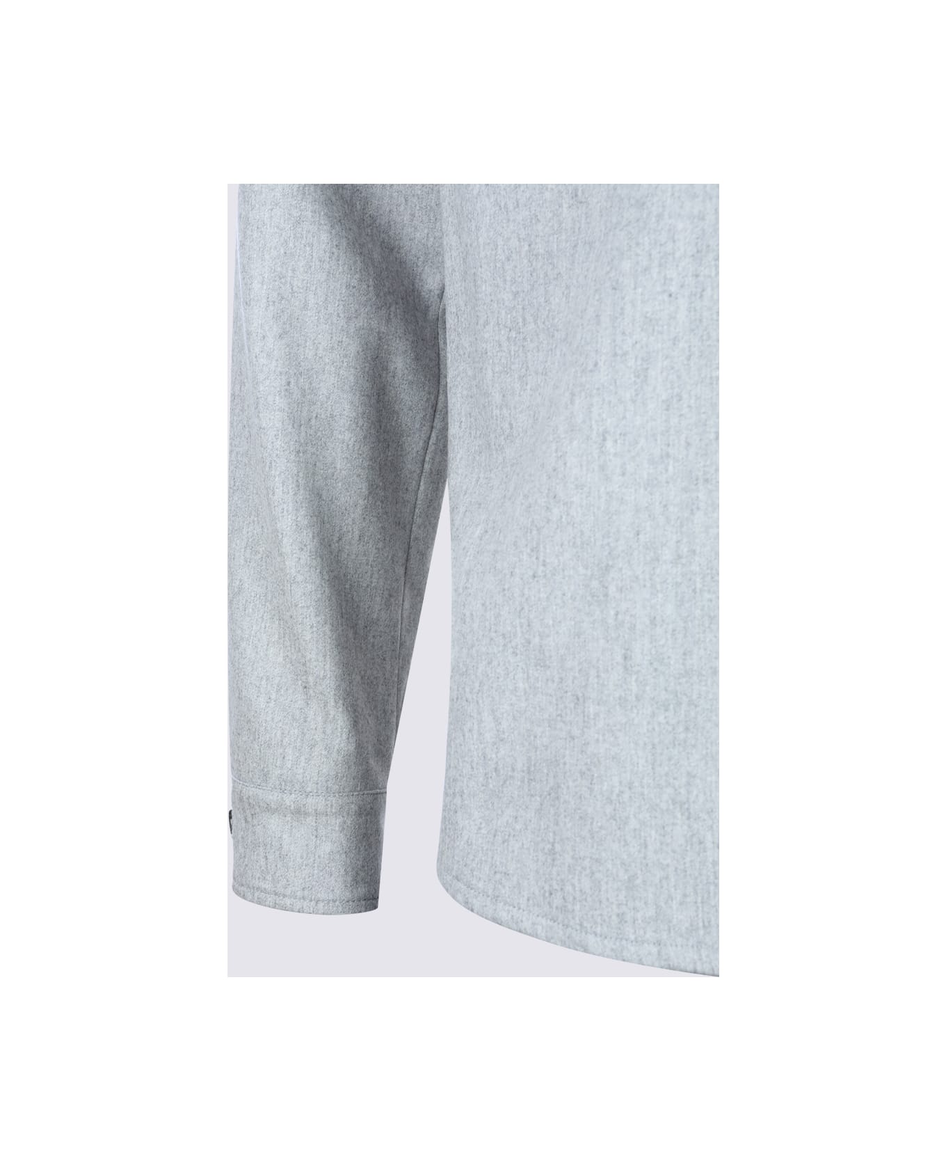 Eleventy Grey Wool Shirt - Grey