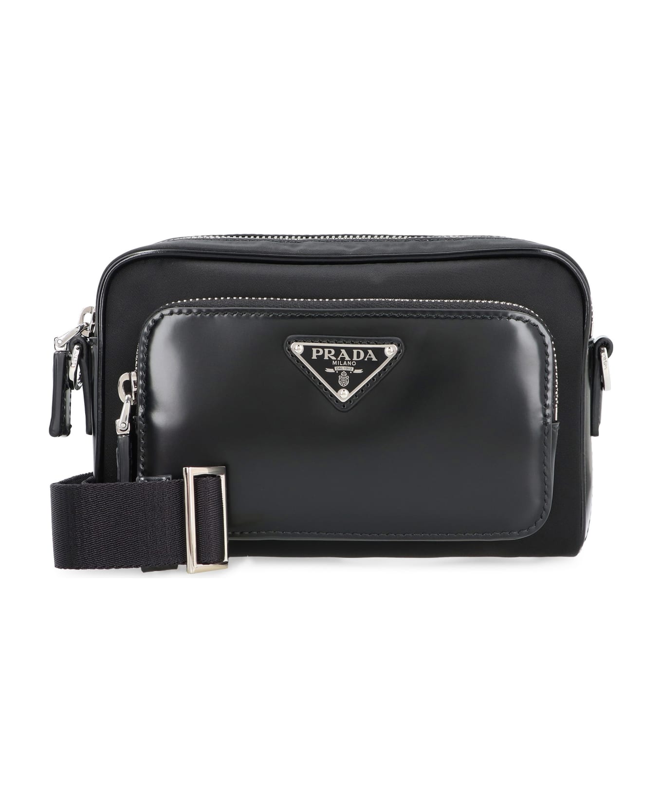 Prada Re-nylon Messenger Bag - black