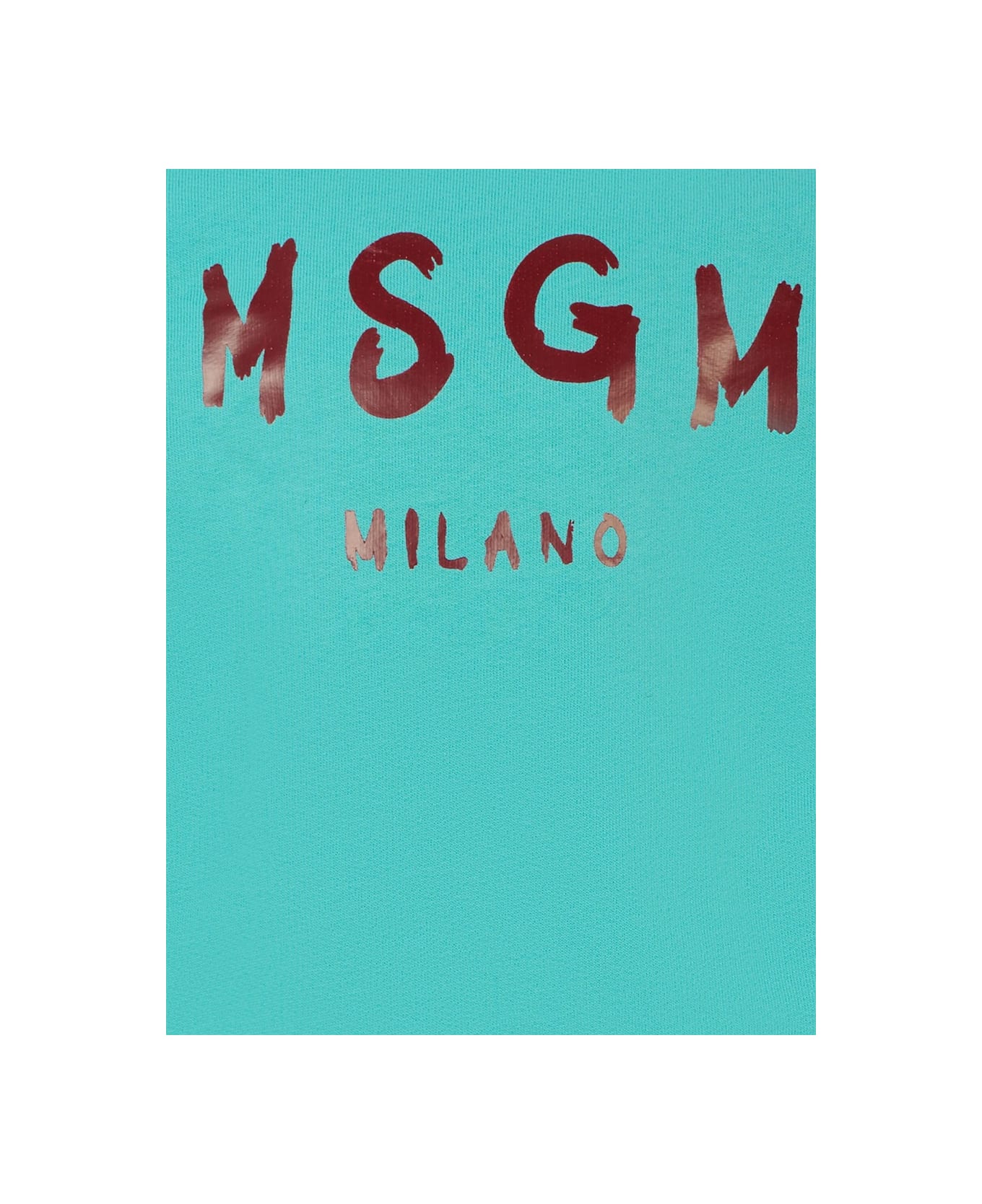 MSGM Jersey With Logo - BLUE