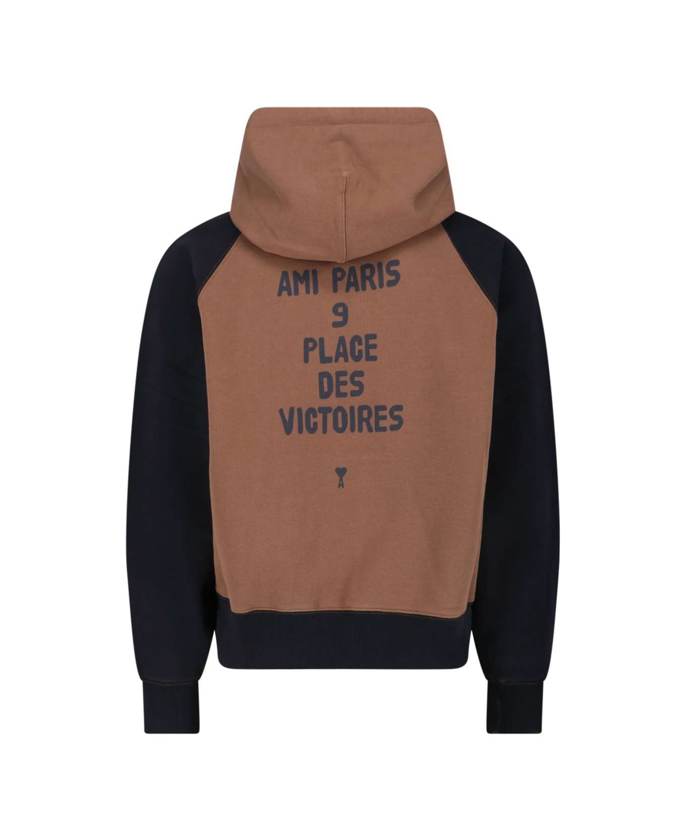 Ami Alexandre Mattiussi Logo Hoodie - Brown