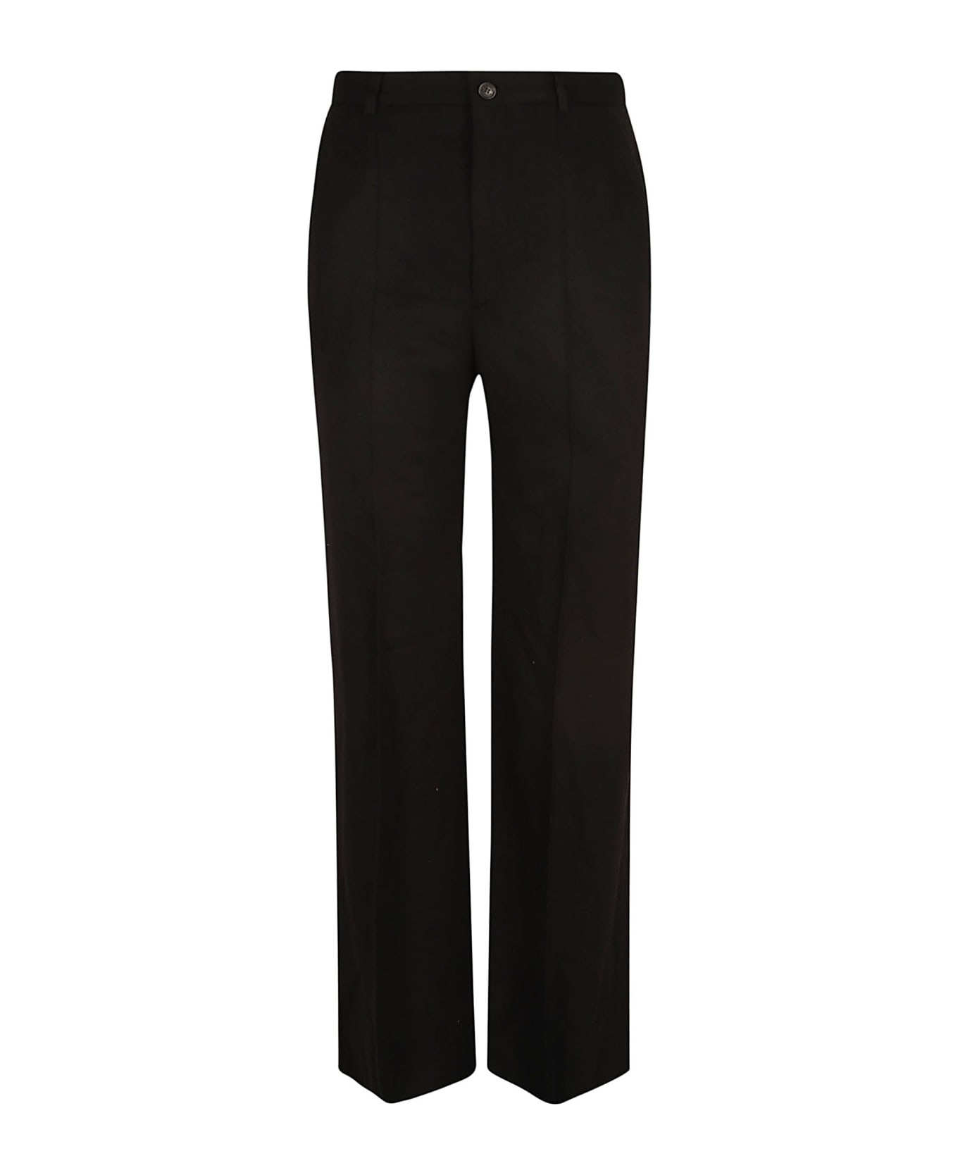 Balenciaga Long Straight Trousers - Black