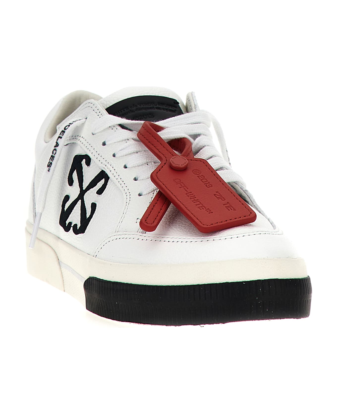 Off-White 'new Low Vulcanized' Sneakers - White/Black