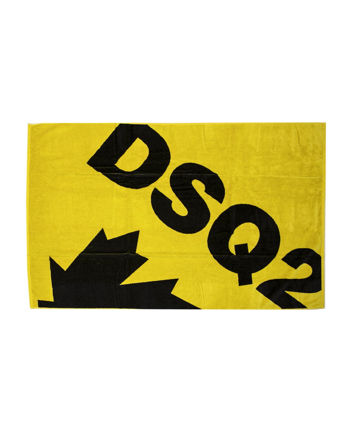 Dsquared2 Logo Cotton Terry Beach Towel - Yellow アクセサリー＆ギフト
