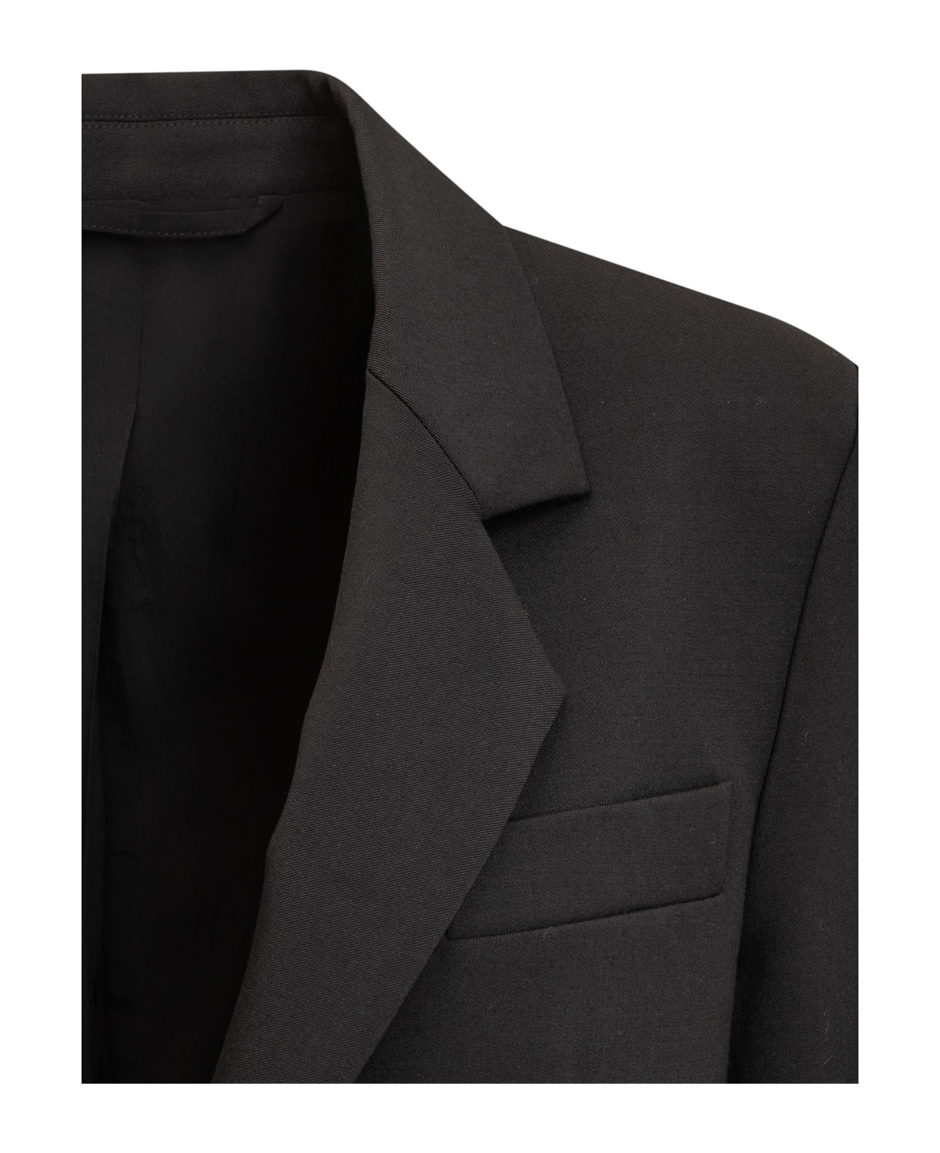 Del Core Cut Out Blazer - BLACK