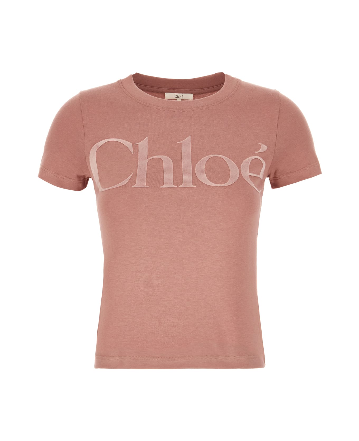 Chloé Mauve Cotton T-shirt