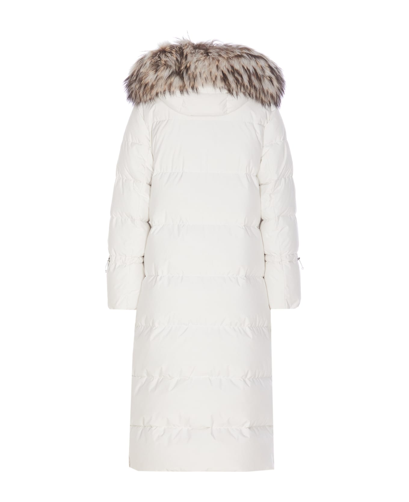 Moorer Breuil Fur Down Jacket - White