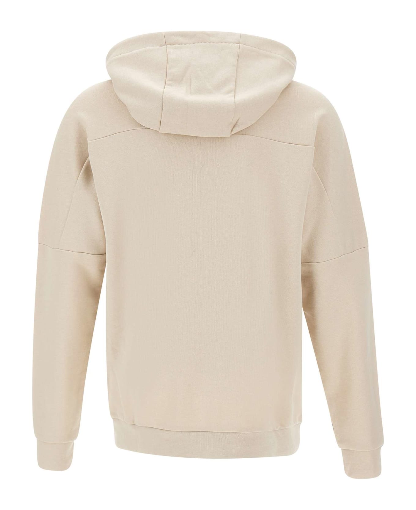 EA7 Organic Cotton Sweatshirt - BEIGE