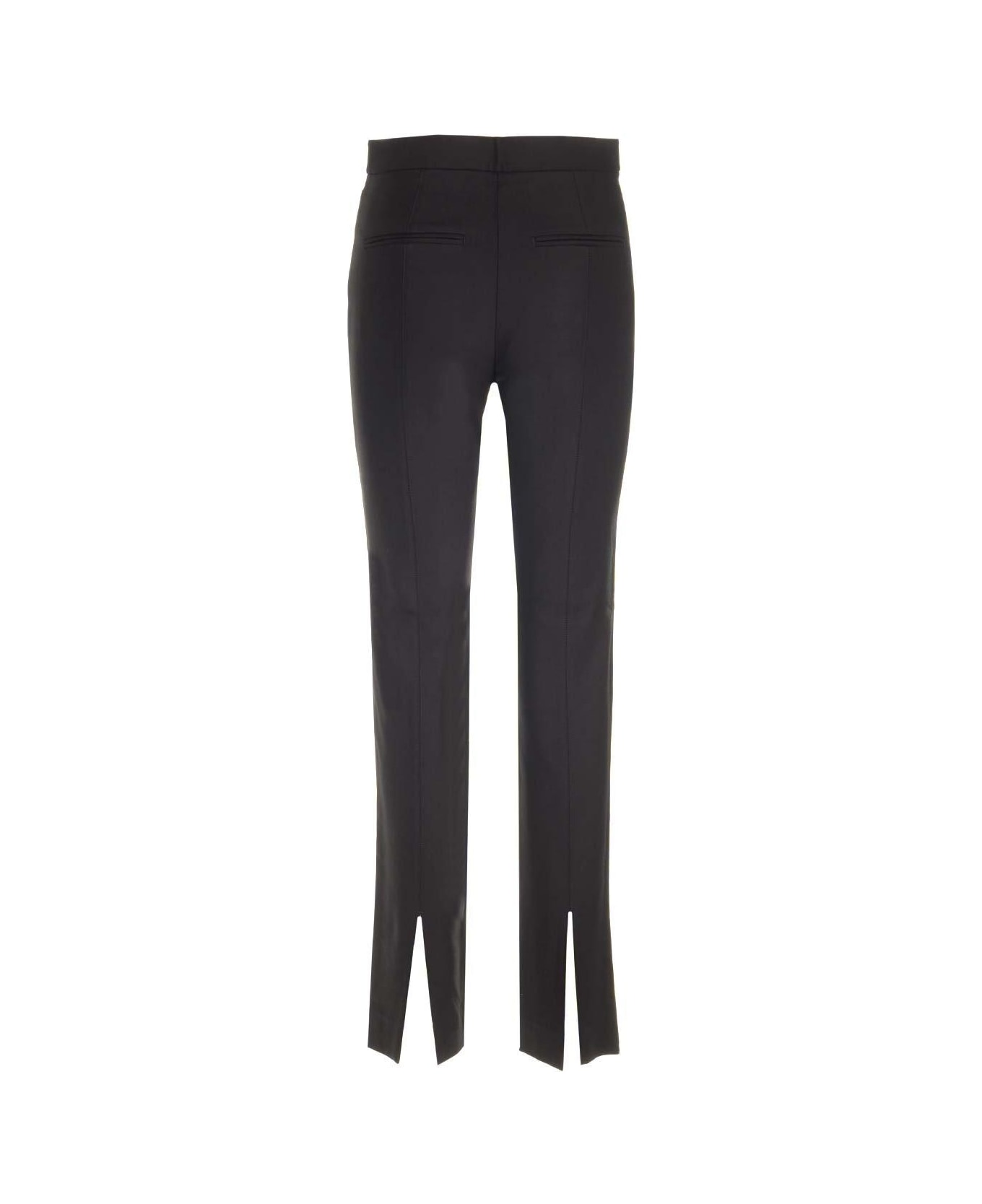 Totême High-waisted Slim-cut Trousers - BLACK 001 ボトムス