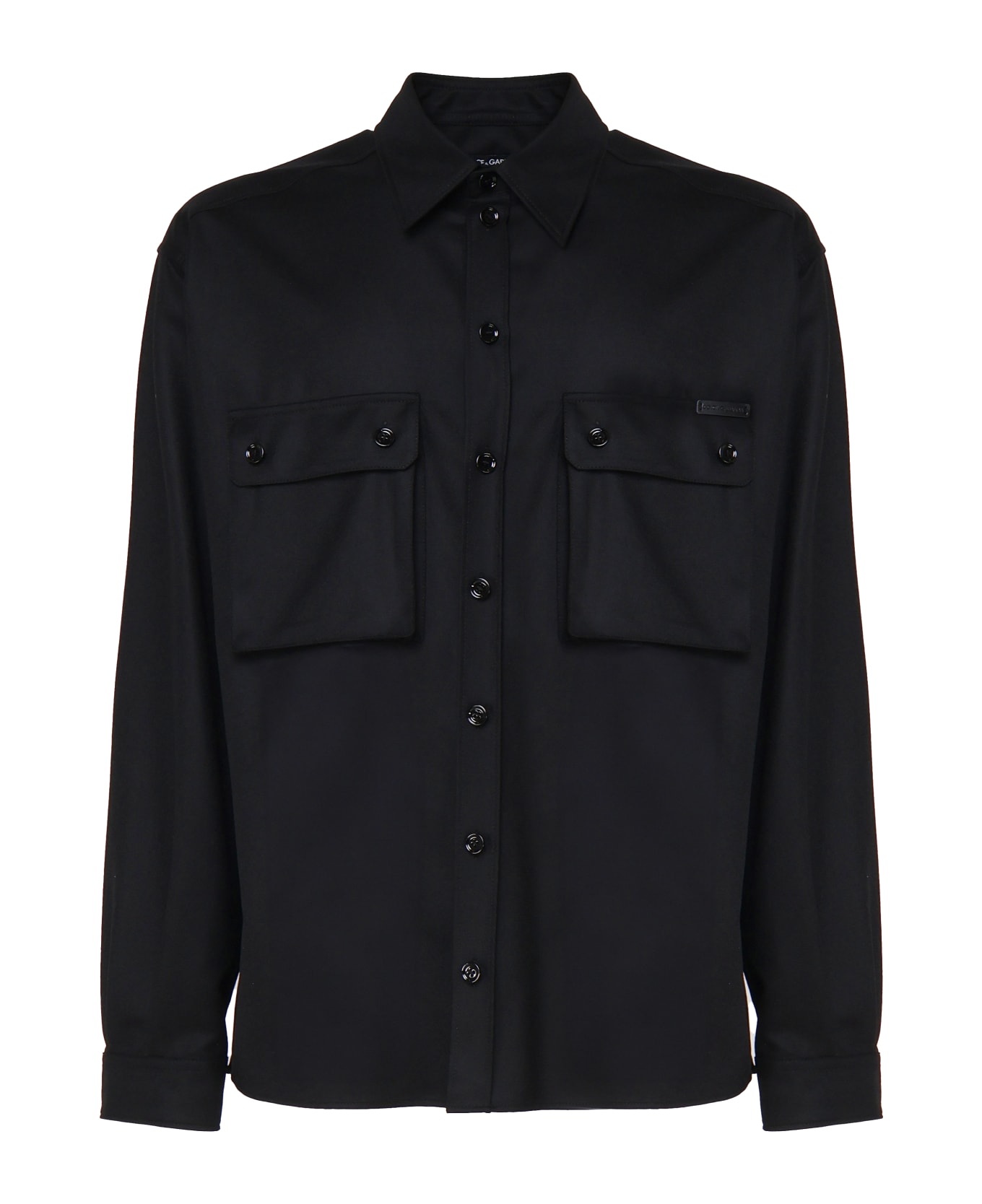 Dolce & Gabbana Virgin Wool Shirt - Black