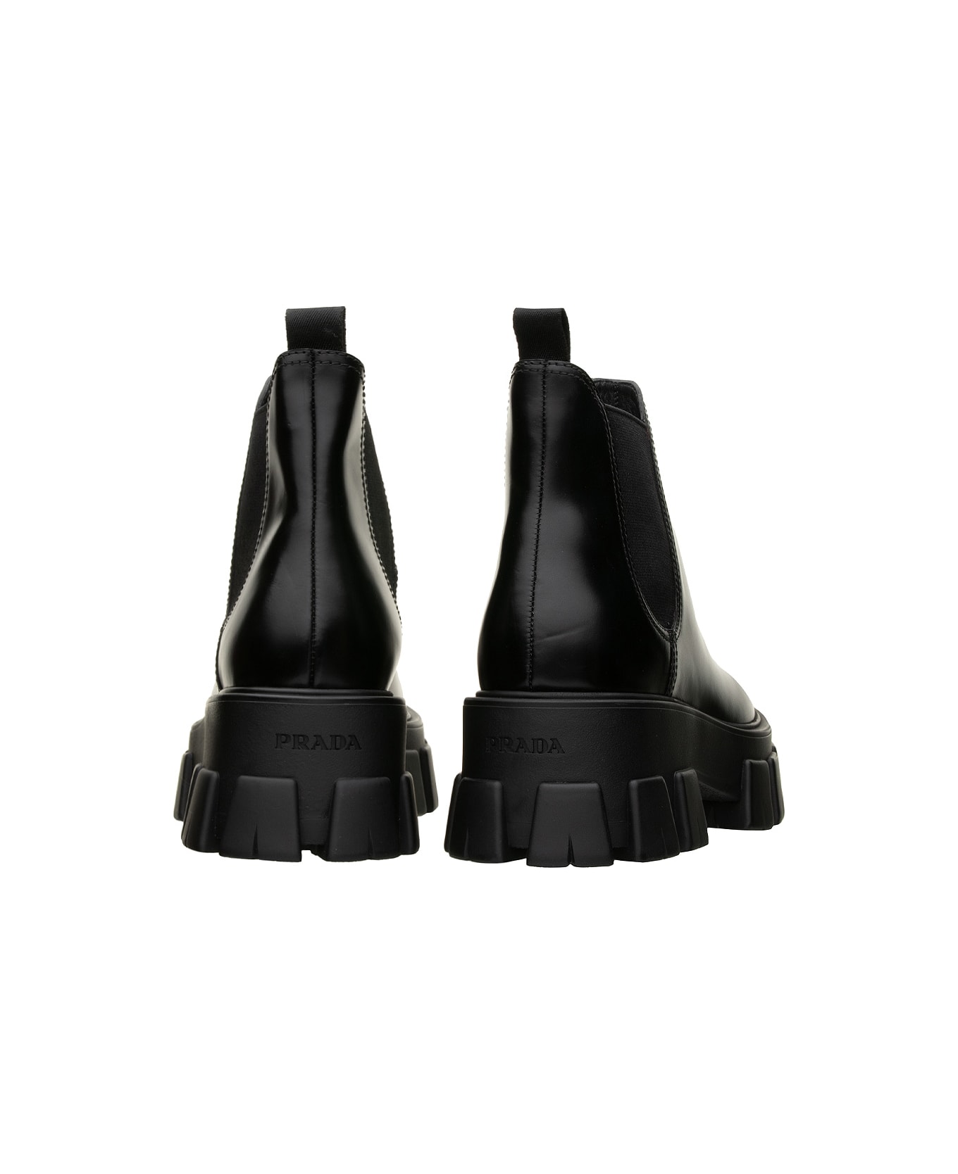 Prada Prada Chunky Sole Ankle Boot - BLACK
