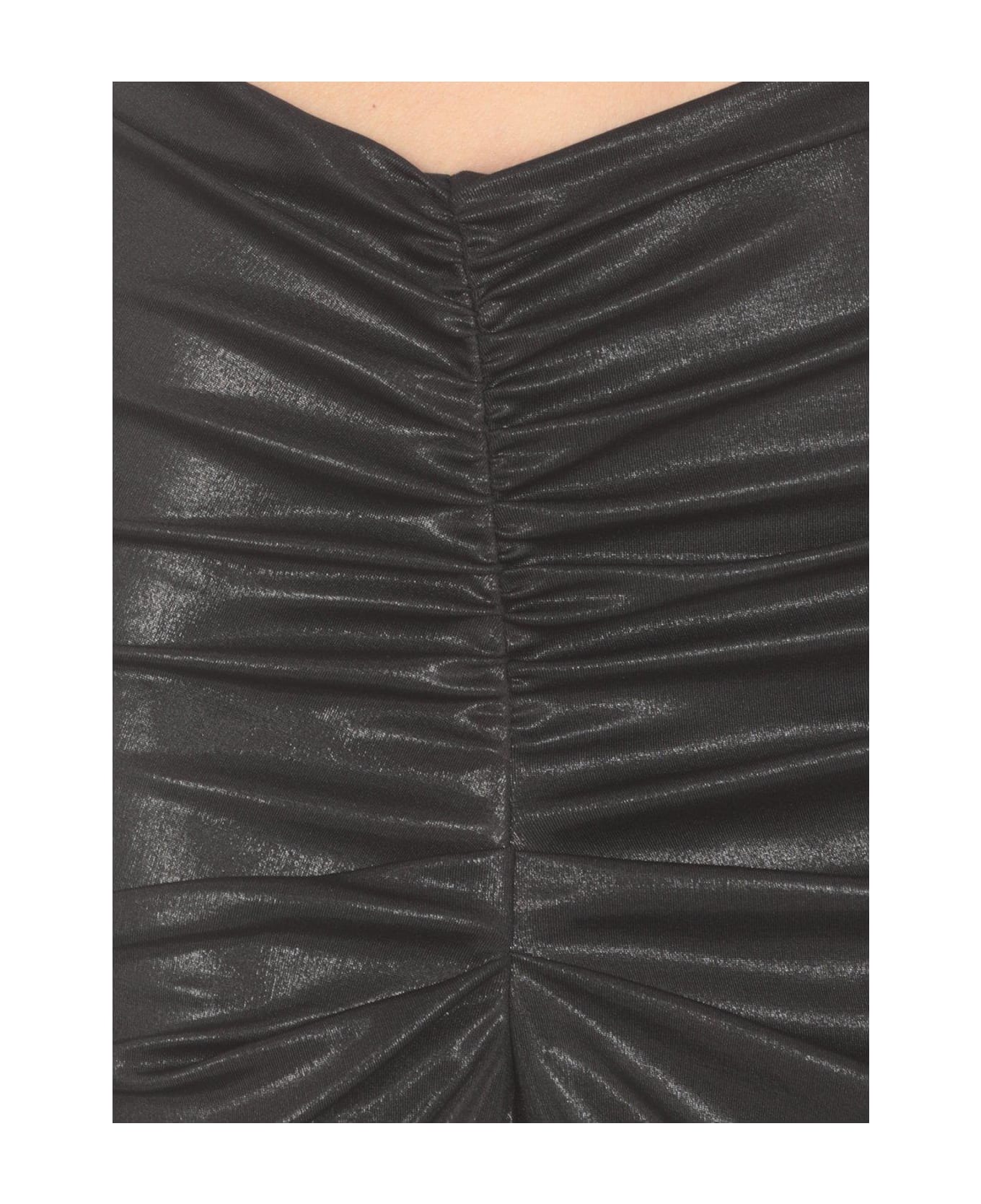 Pinko Scavigna Gathered-detail Mini Skirt - Black
