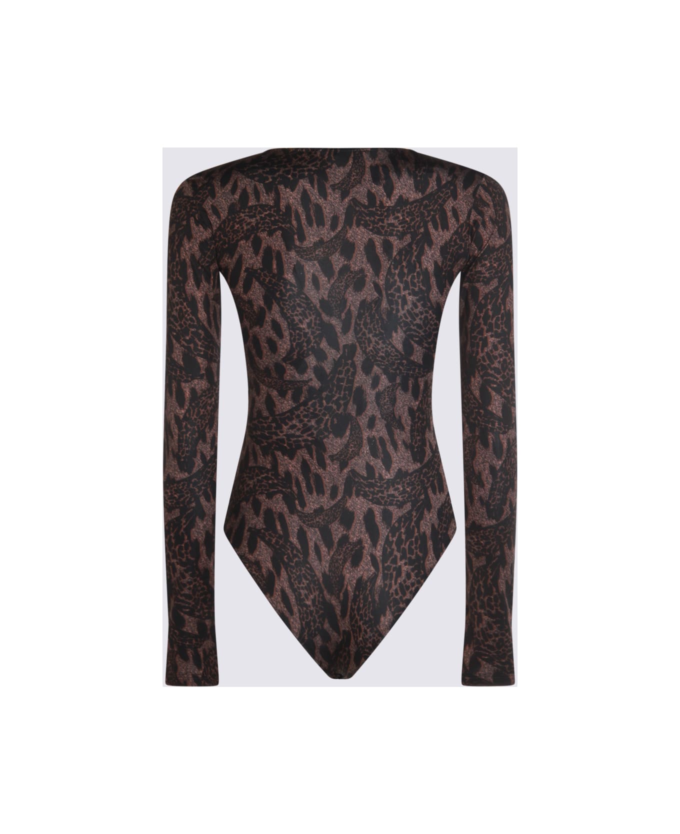 Fiorucci Brown Nylon Bodysuit - Brown