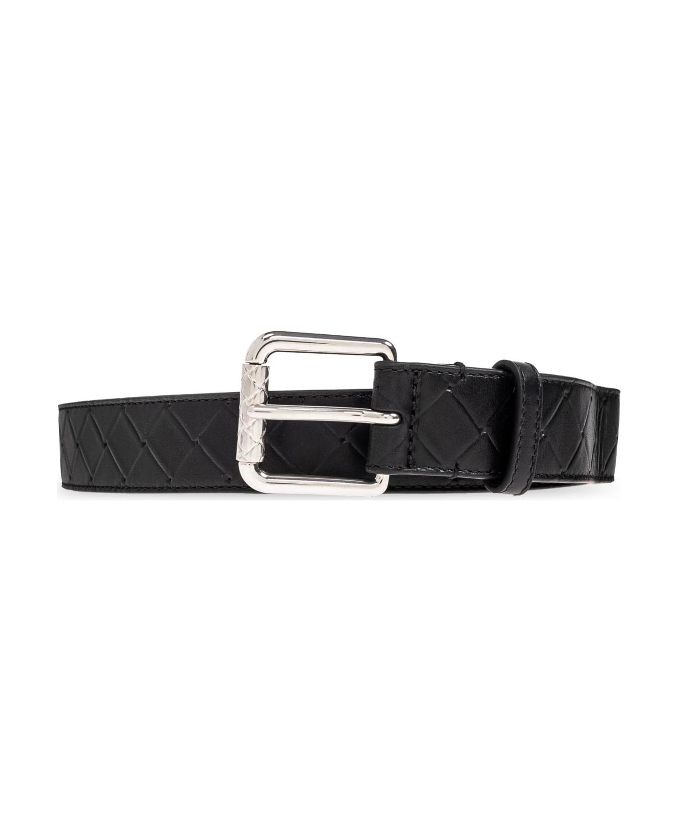Bottega Veneta Leather Belt - Nero