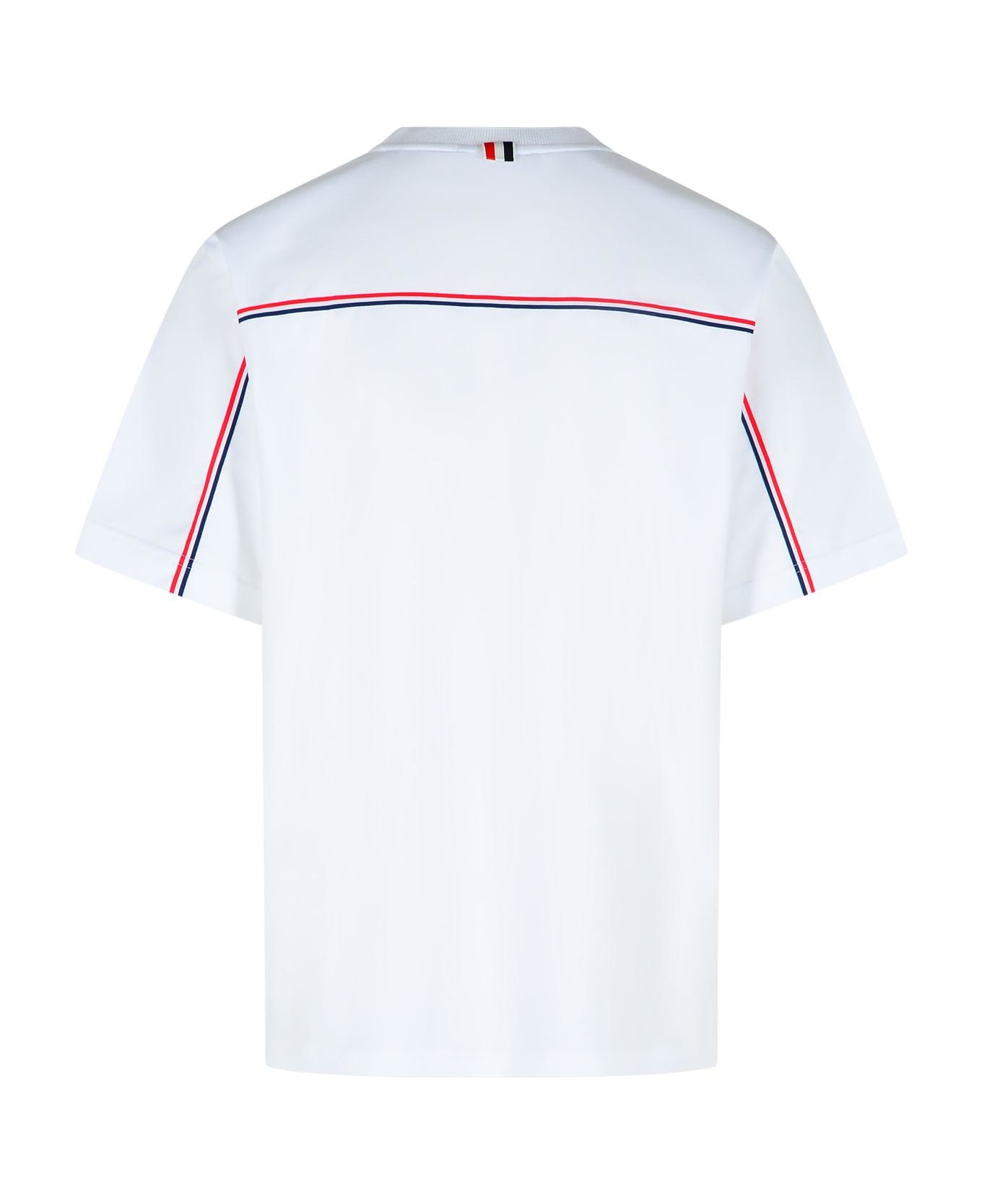 Thom Browne White Cotton T-shirt - white