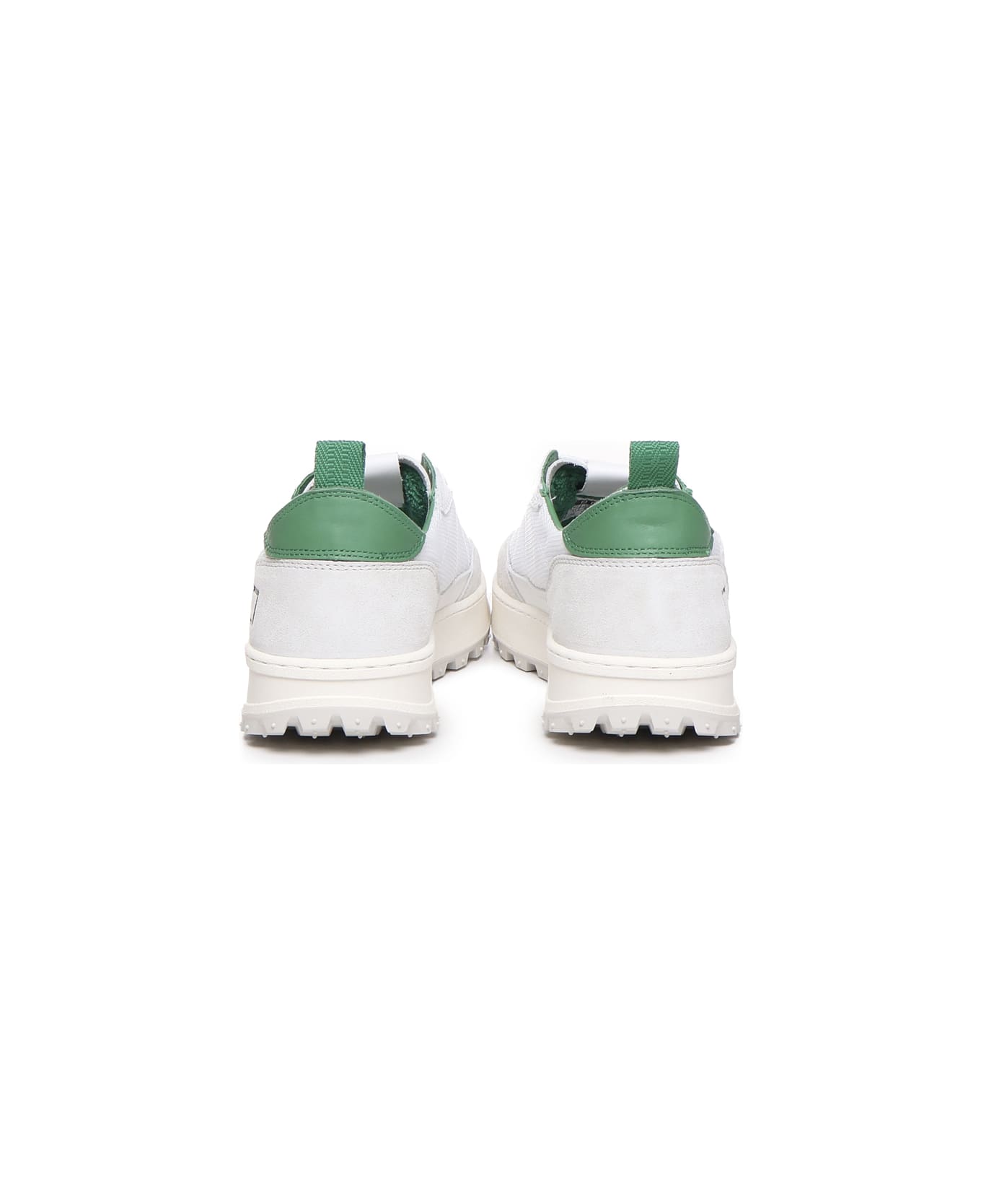 D.A.T.E. Kdue Sneakers - White-green