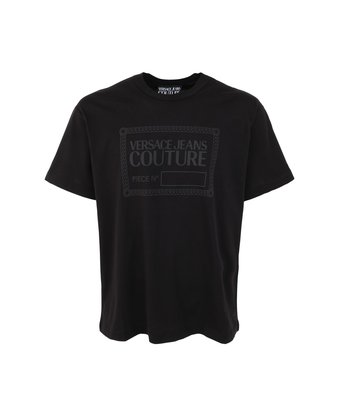 Versace Jeans Couture R Piece Nr Rubb T-shirt - Black