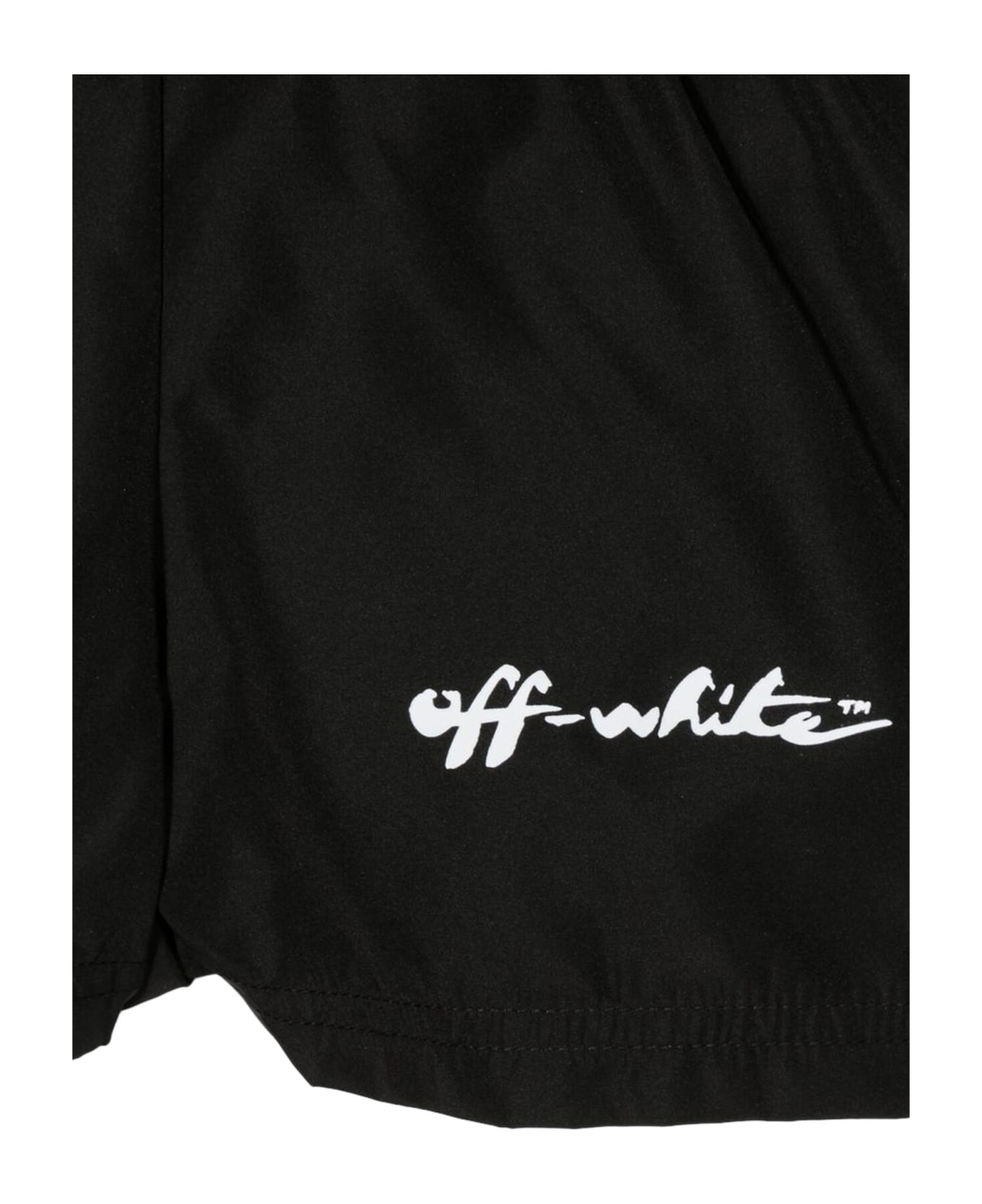 Off-White Ow Script Diag Swimshort - NERO