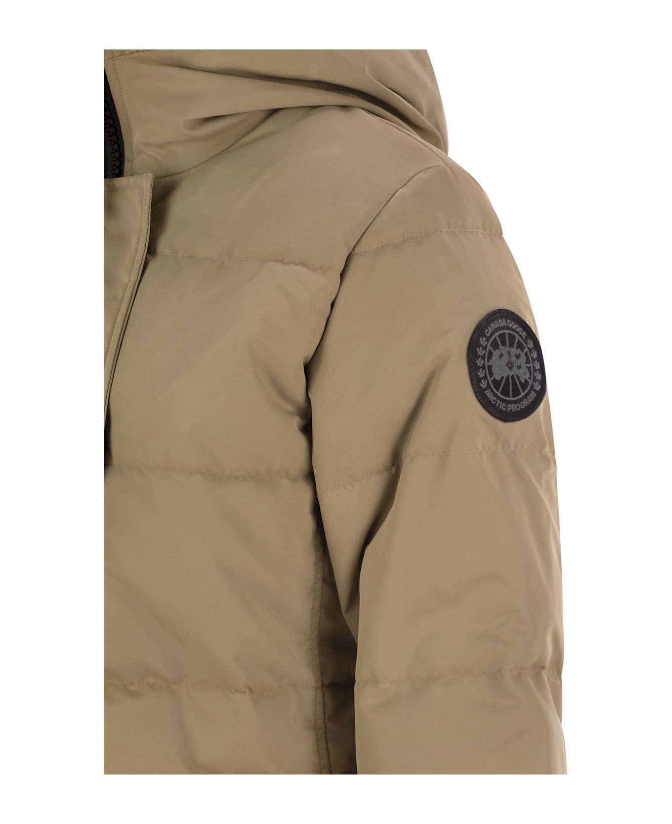 Canada Goose Shelburne - Padded Parka With Black Bagde - Sand