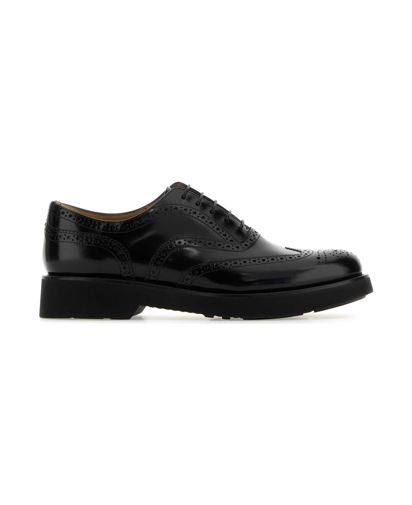 Church
s Black Leather Burwood Lace-up Shoes - BLACK
