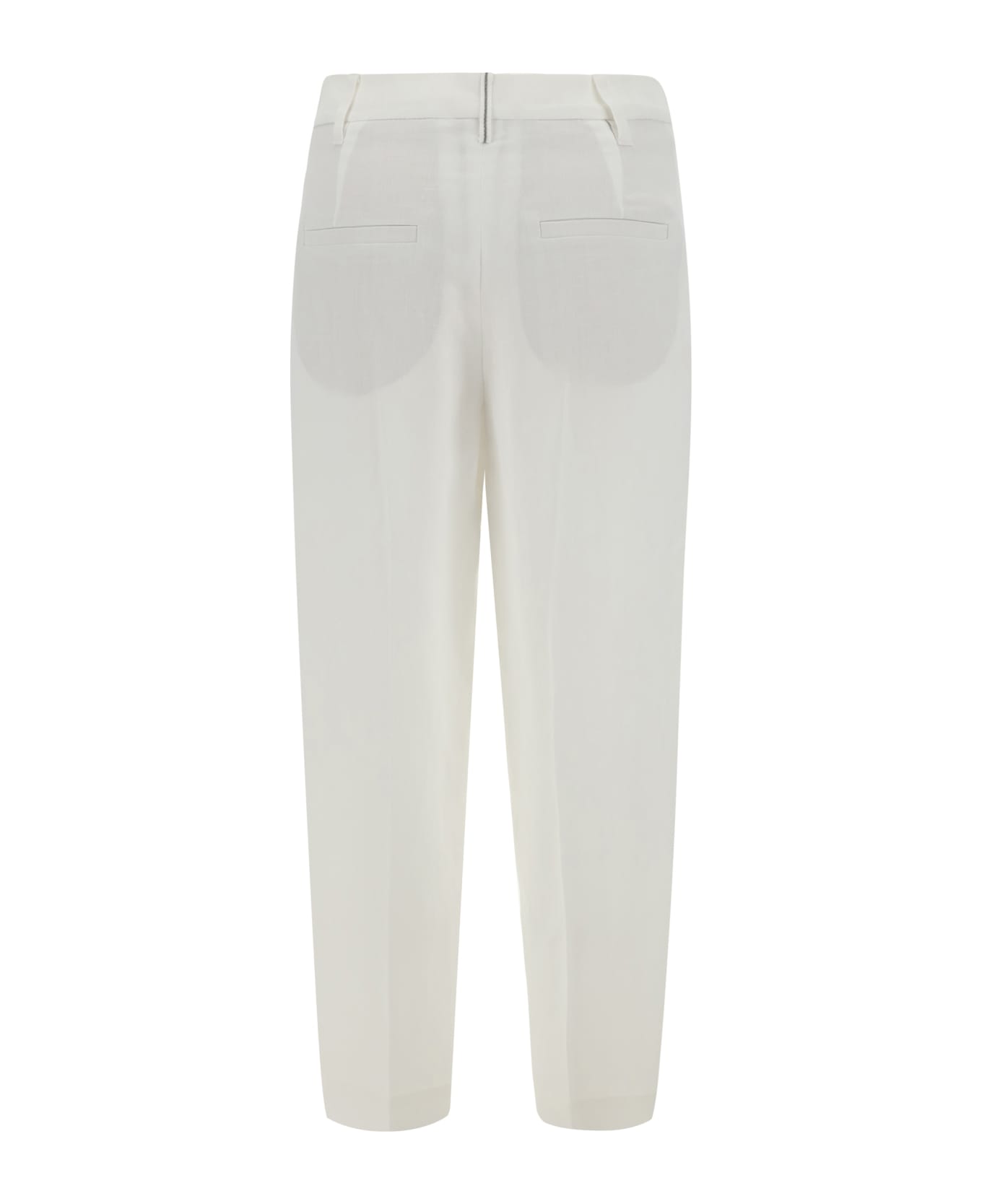 Brunello Cucinelli Linen Blend Trousers - Naturale