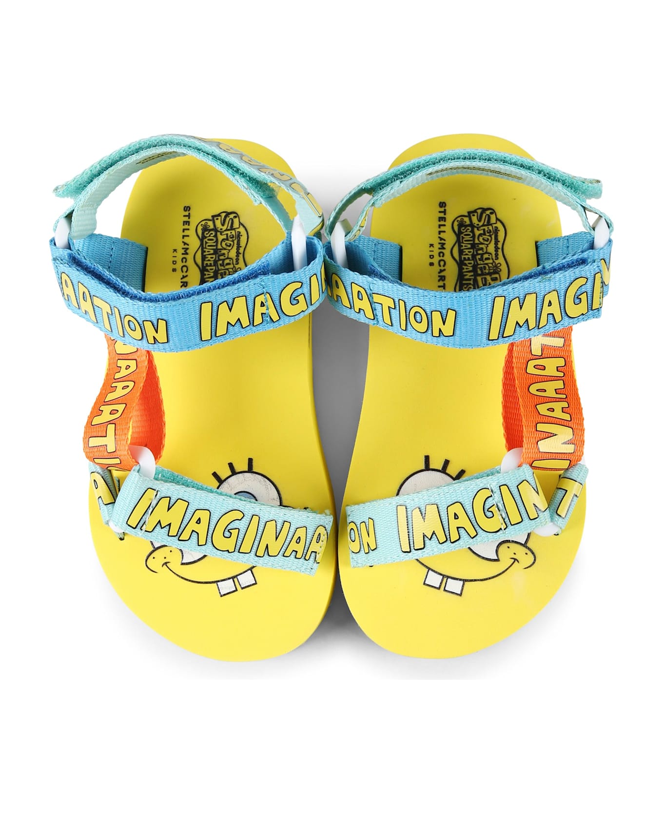 Stella McCartney Kids Yellow Sandals For Kids With Spongebob - Yellow