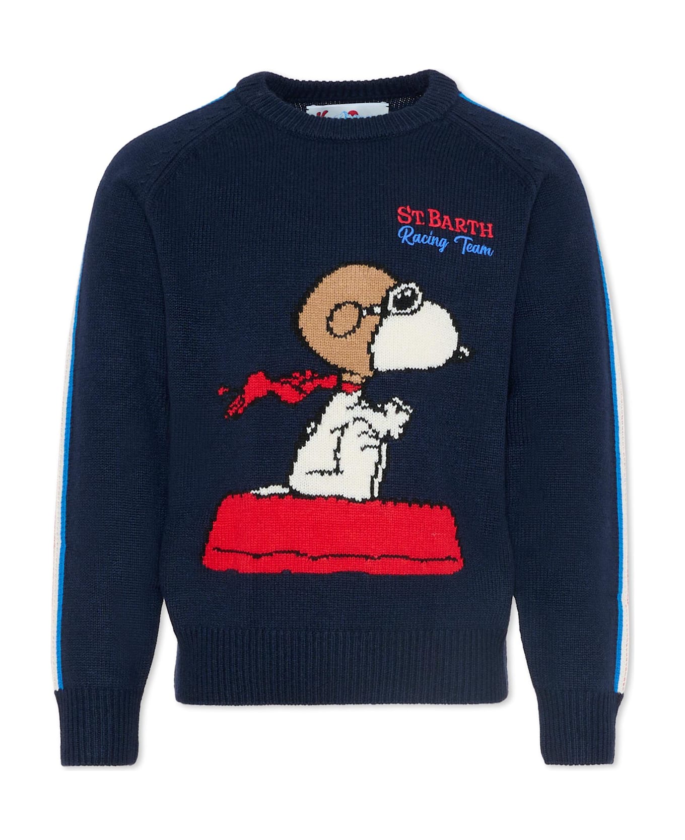 MC2 Saint Barth Blue Sweater For Boy With Snoopy - Blue