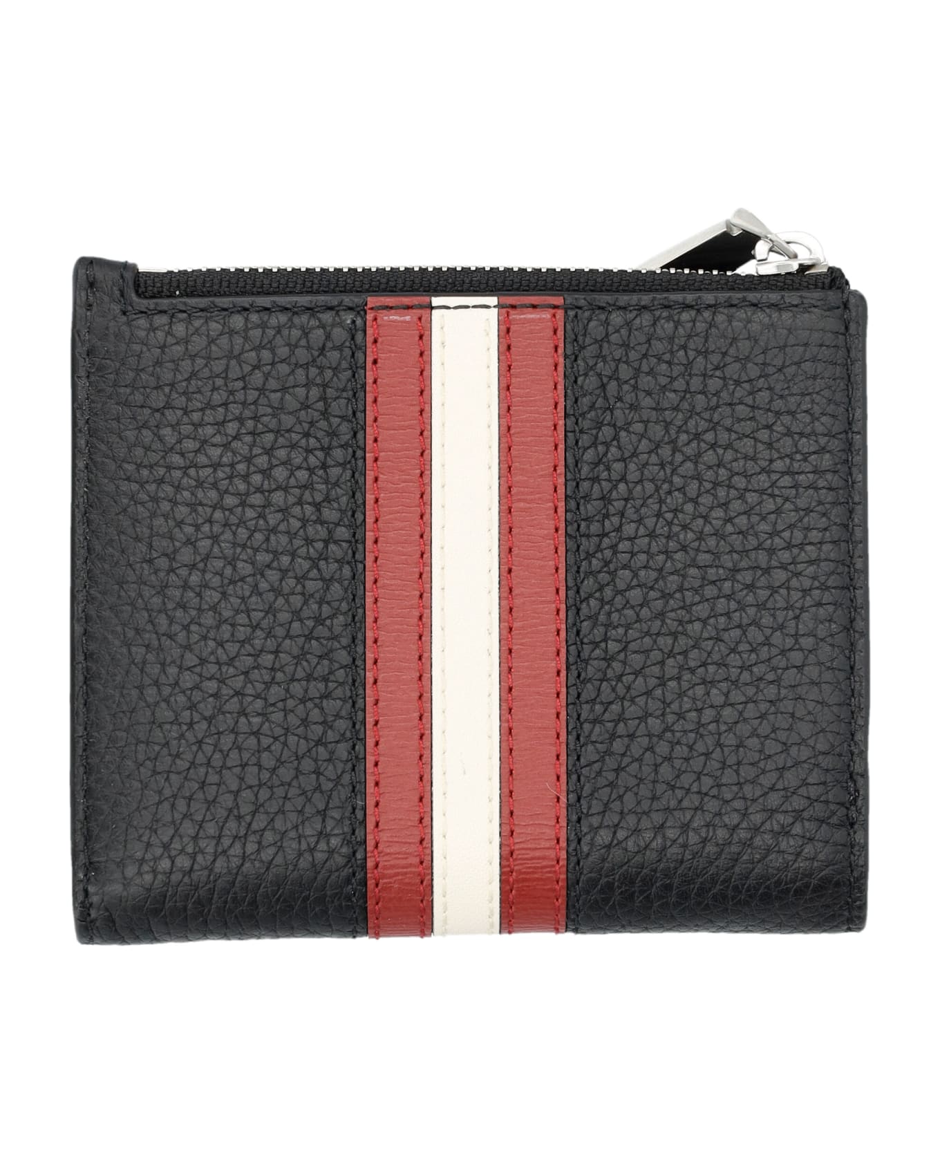 Bally Ribbon Wallet - BLACK/BALLYRED+PALL 財布