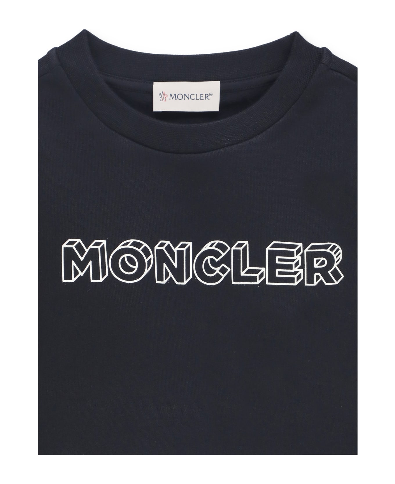 Moncler Sweatshirt With Logo - Blue