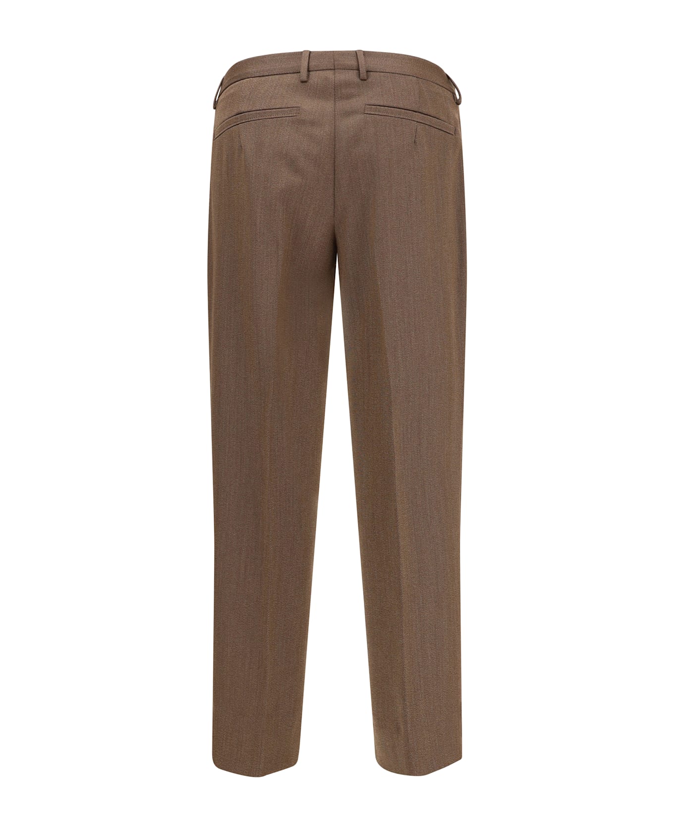 Zegna Tailored Trousers In Brown