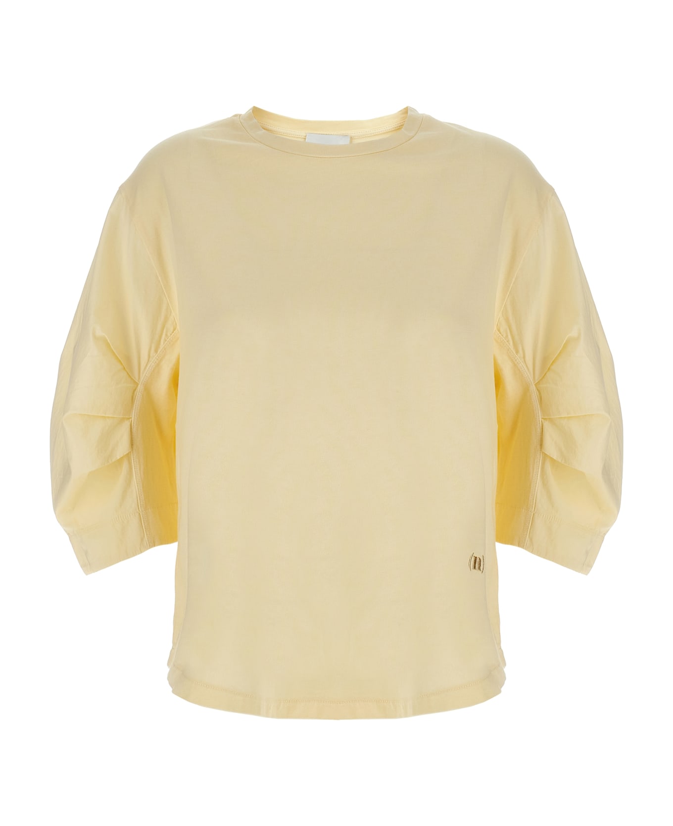 (nude) Cotton T-shirt - Beige
