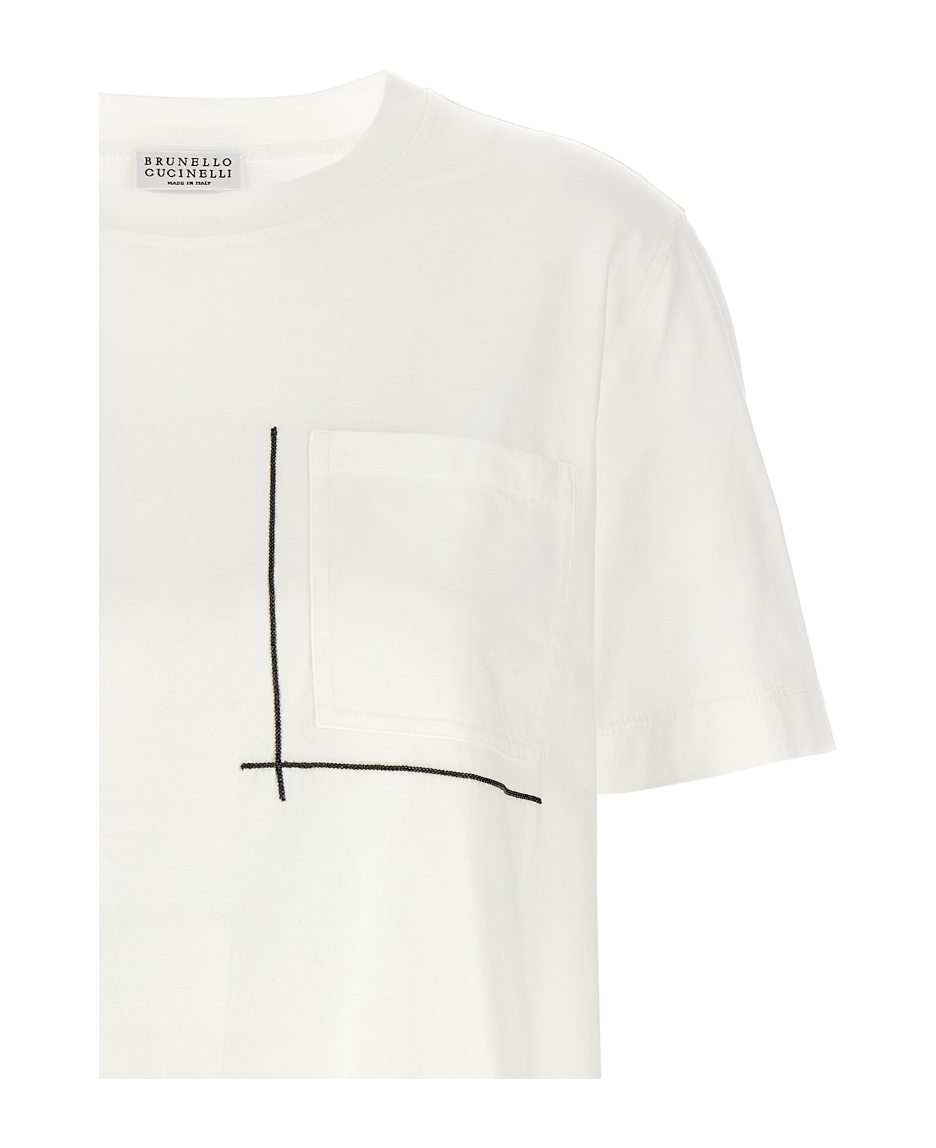 Brunello Cucinelli T-shirt Monile - White