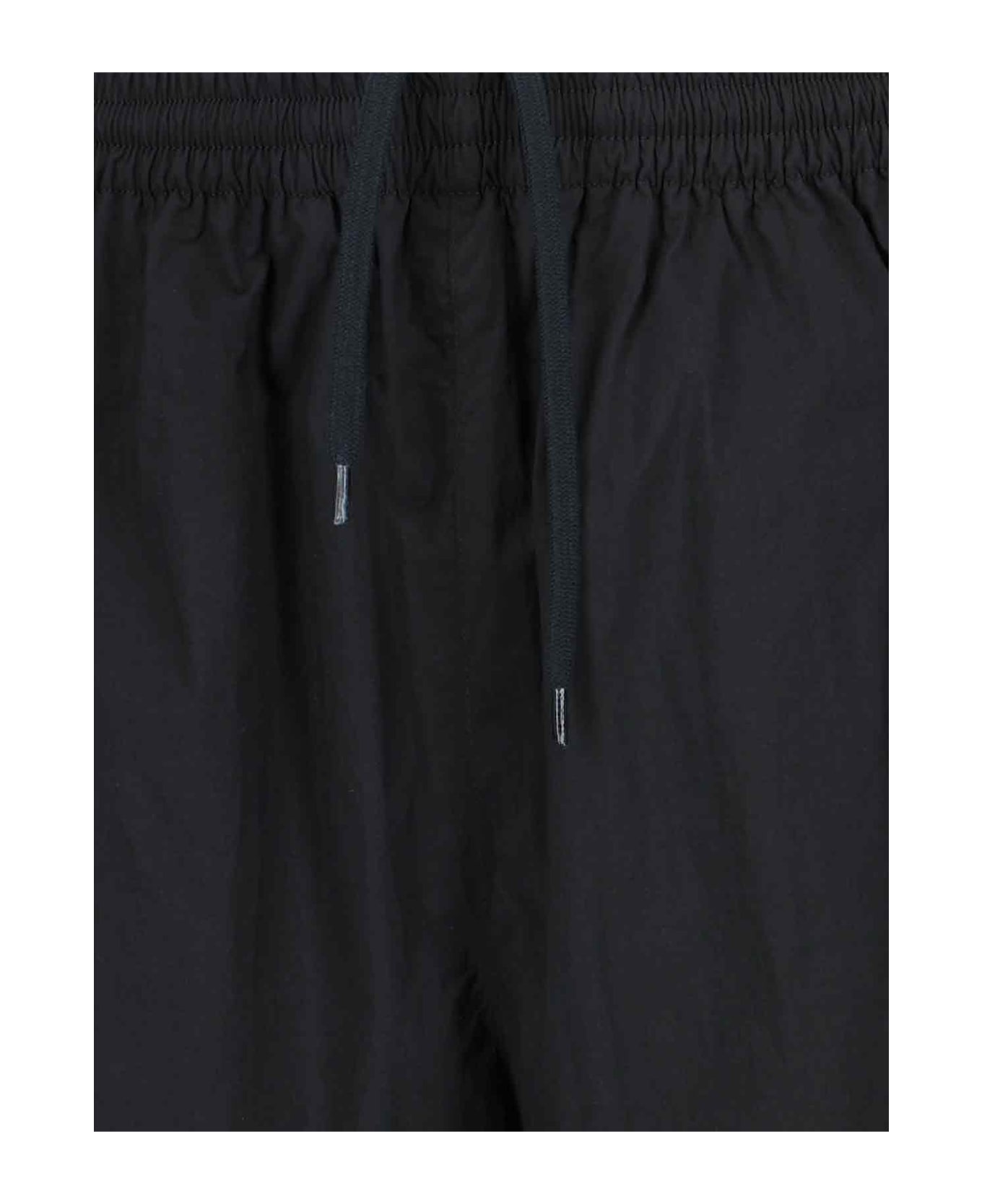 Balenciaga Logo Jogger Shorts - BLACK