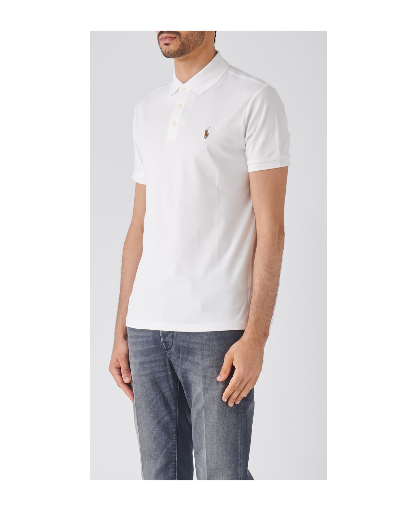 Polo Ralph Lauren Short Sleeve Knit Shirt - BIANCO