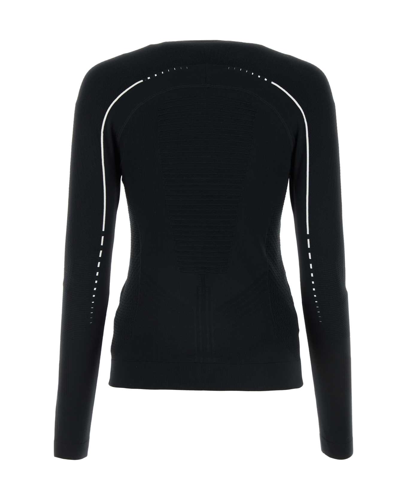 Prada Black Tech Fabric T-shirt - NEROBIANCO