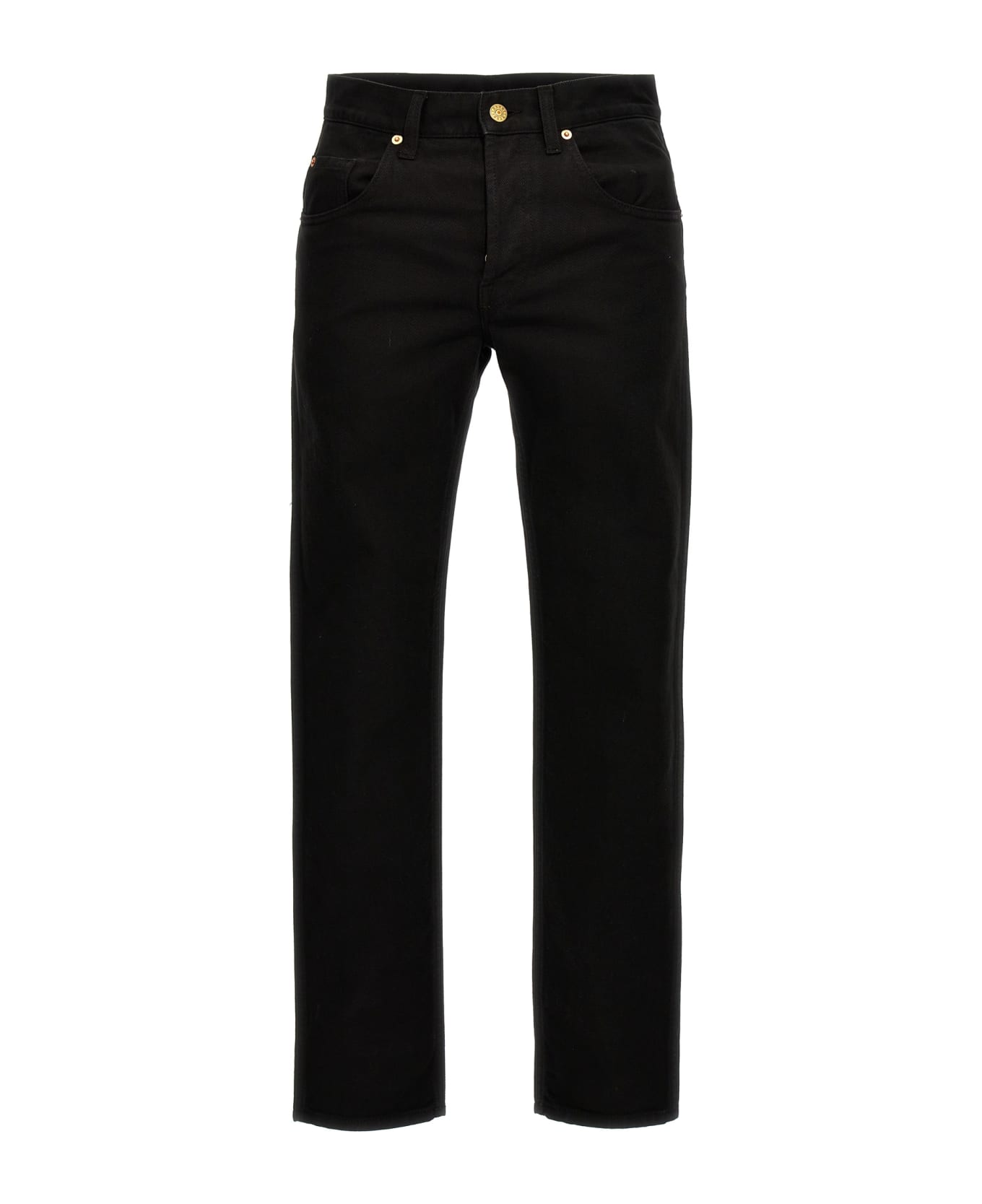 パンツ GUCCI 'Morsetto' trousers GUCCI - 極 美品 GUCCI グッチ ロゴ 刺繍 コットン チノパンツ