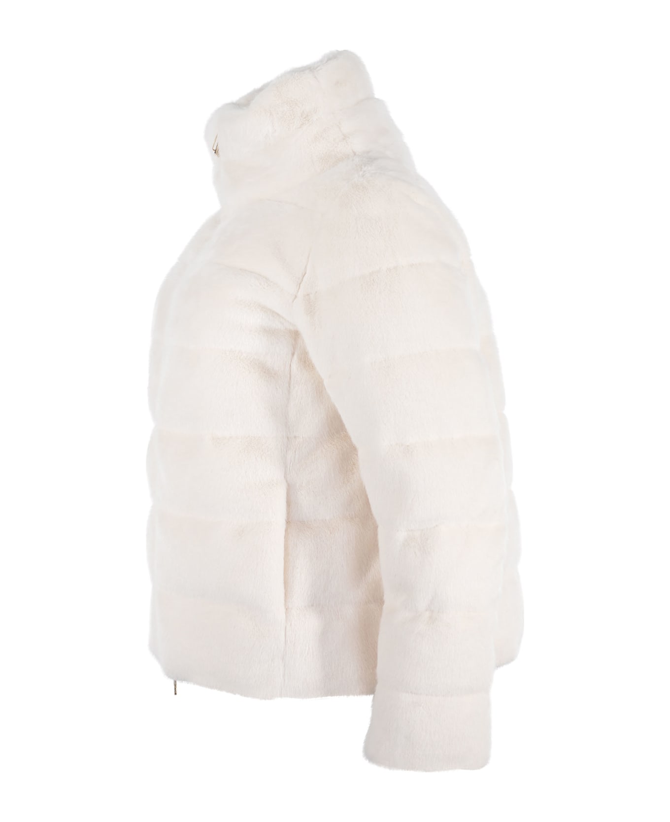 Herno Down Jacket Herno Made Of Faux Fur - White