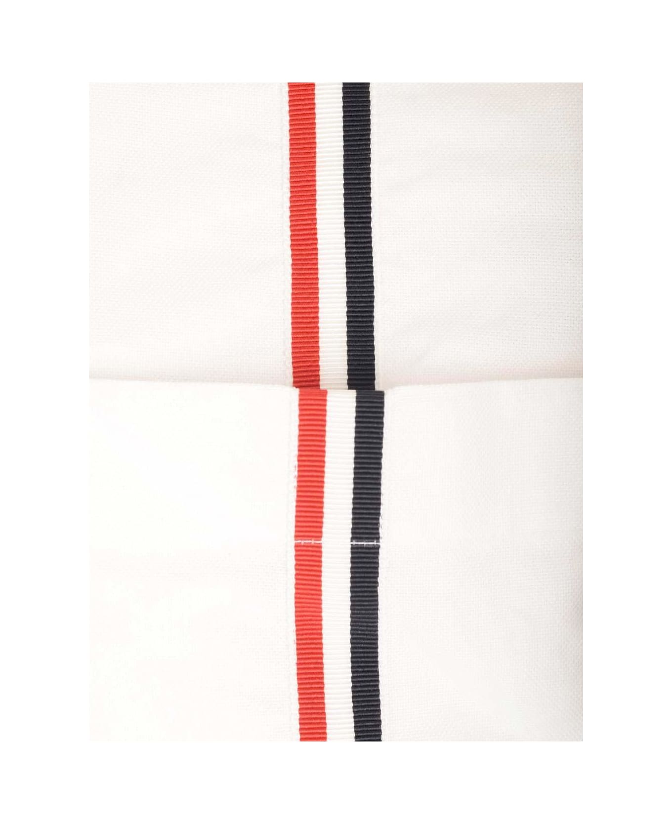 Thom Browne Rwb Striped Buttoned Shirt - White