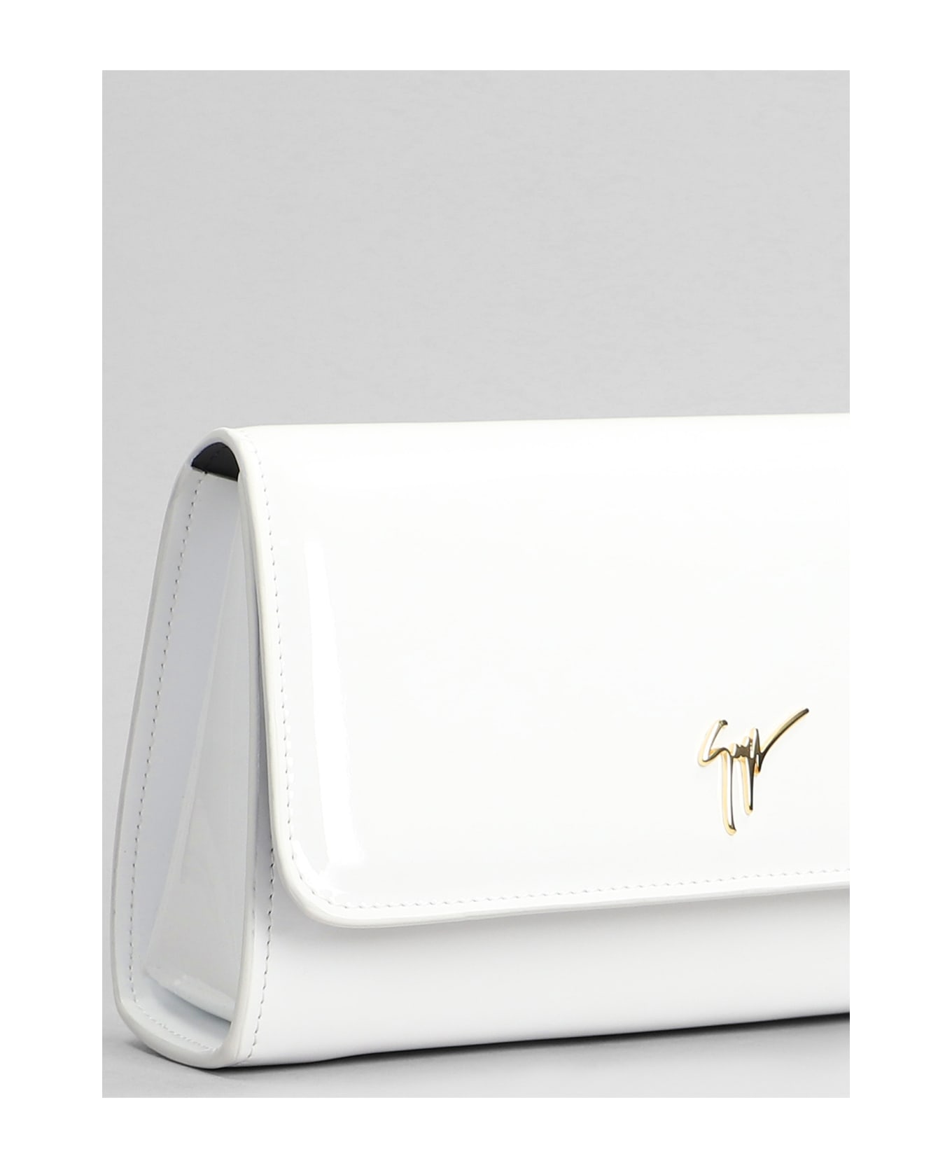 Giuseppe Zanotti Cleopatra Clutch In White Leather - white