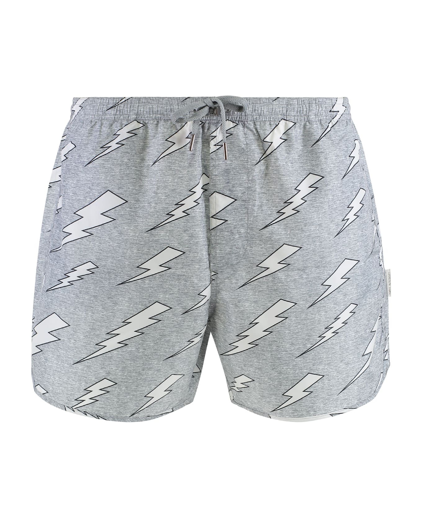 Neil Barrett Printed Swim Shorts - grey