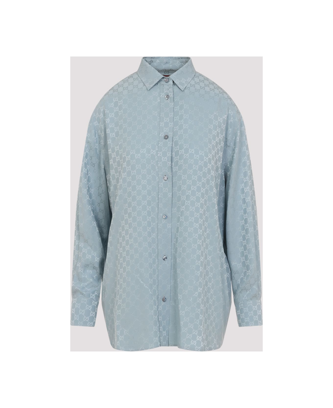 Gucci Gg Silk Shirt - Aqueous