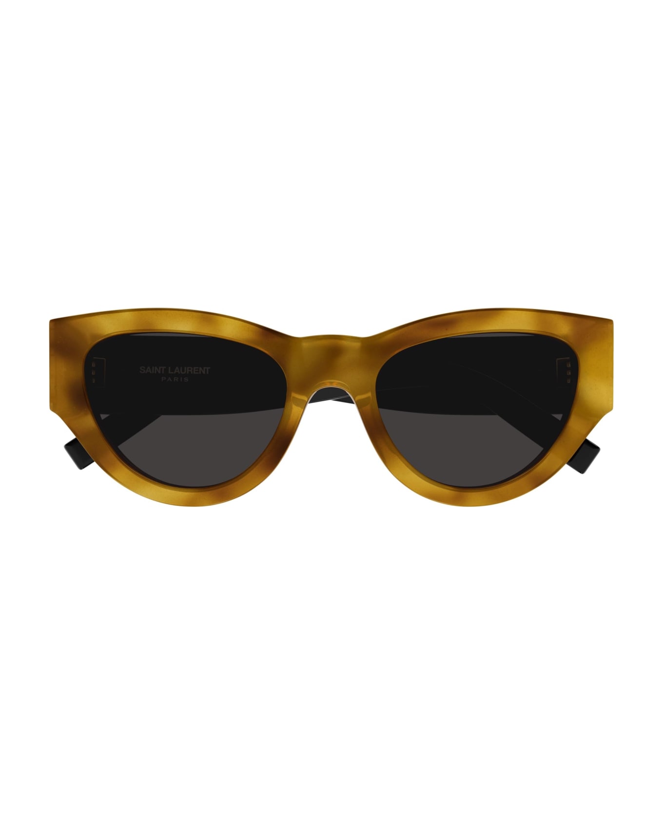 Saint Laurent Eyewear oversized Sunglasses - Havana/Nero