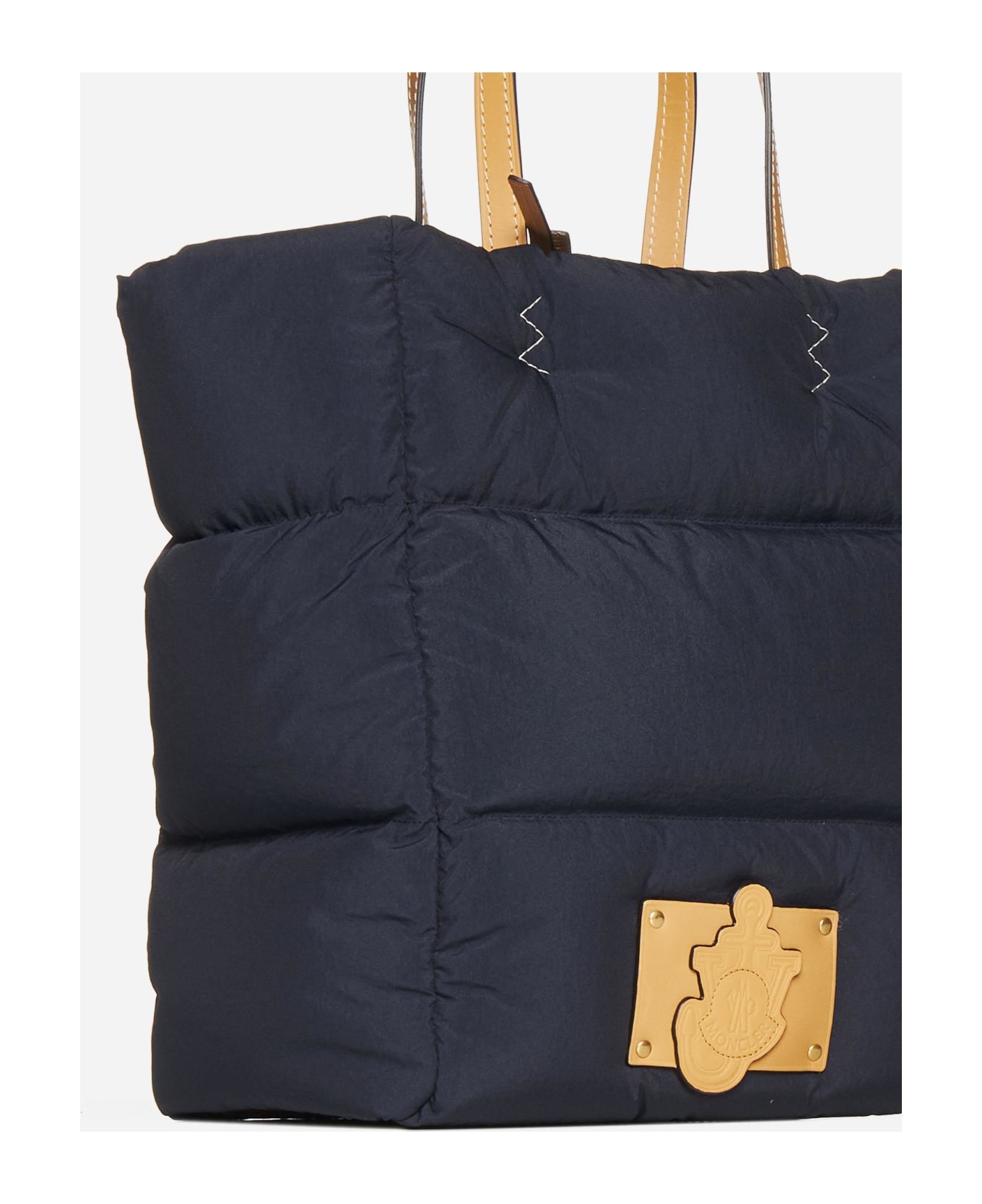 Moncler Genius Nylon And Leather Tote Bag - BLUE トートバッグ