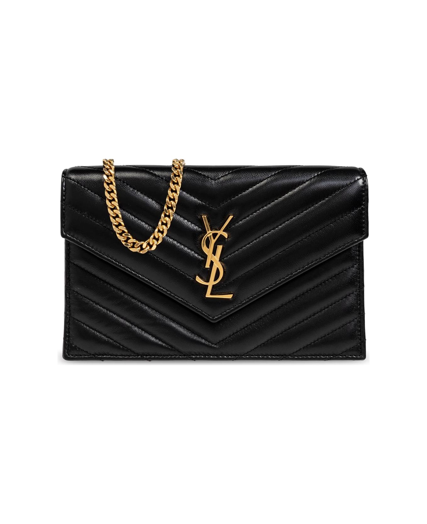 Saint Laurent Wallet On Chain Cassandre Envelope - Nero