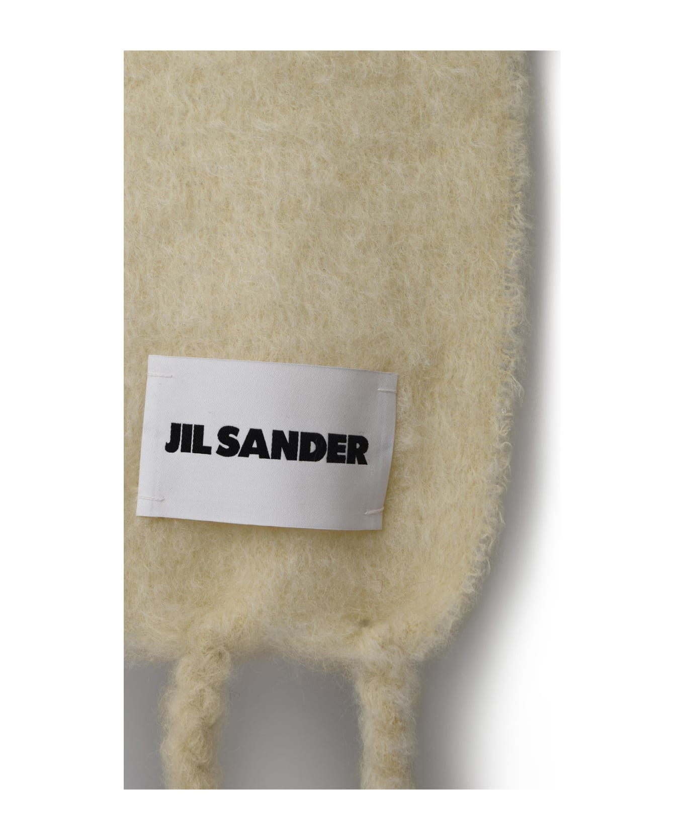 Jil Sander Cream Wool Blend Scarf - Cream スカーフ＆ストール