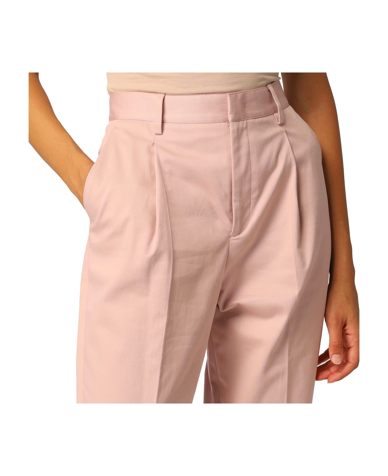 Valentino High Waist Trousers - Pink