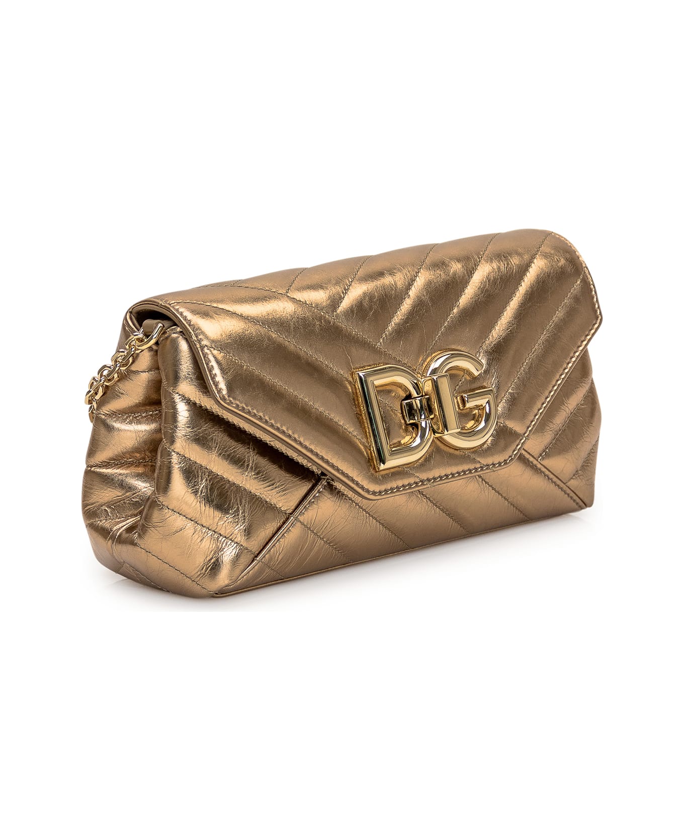 Dolce & Gabbana Shoulder Bag With Logo - ORO