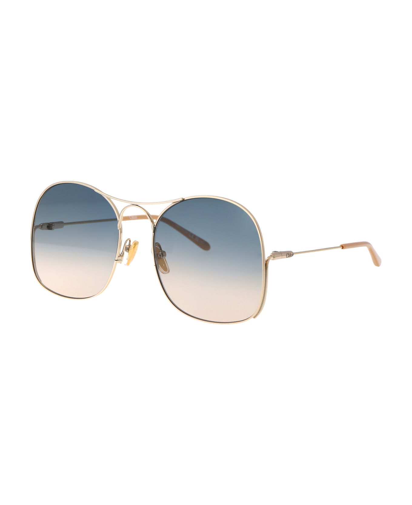 Chloé Eyewear Ch0164s Sunglasses - 002 GOLD GOLD GREEN サングラス