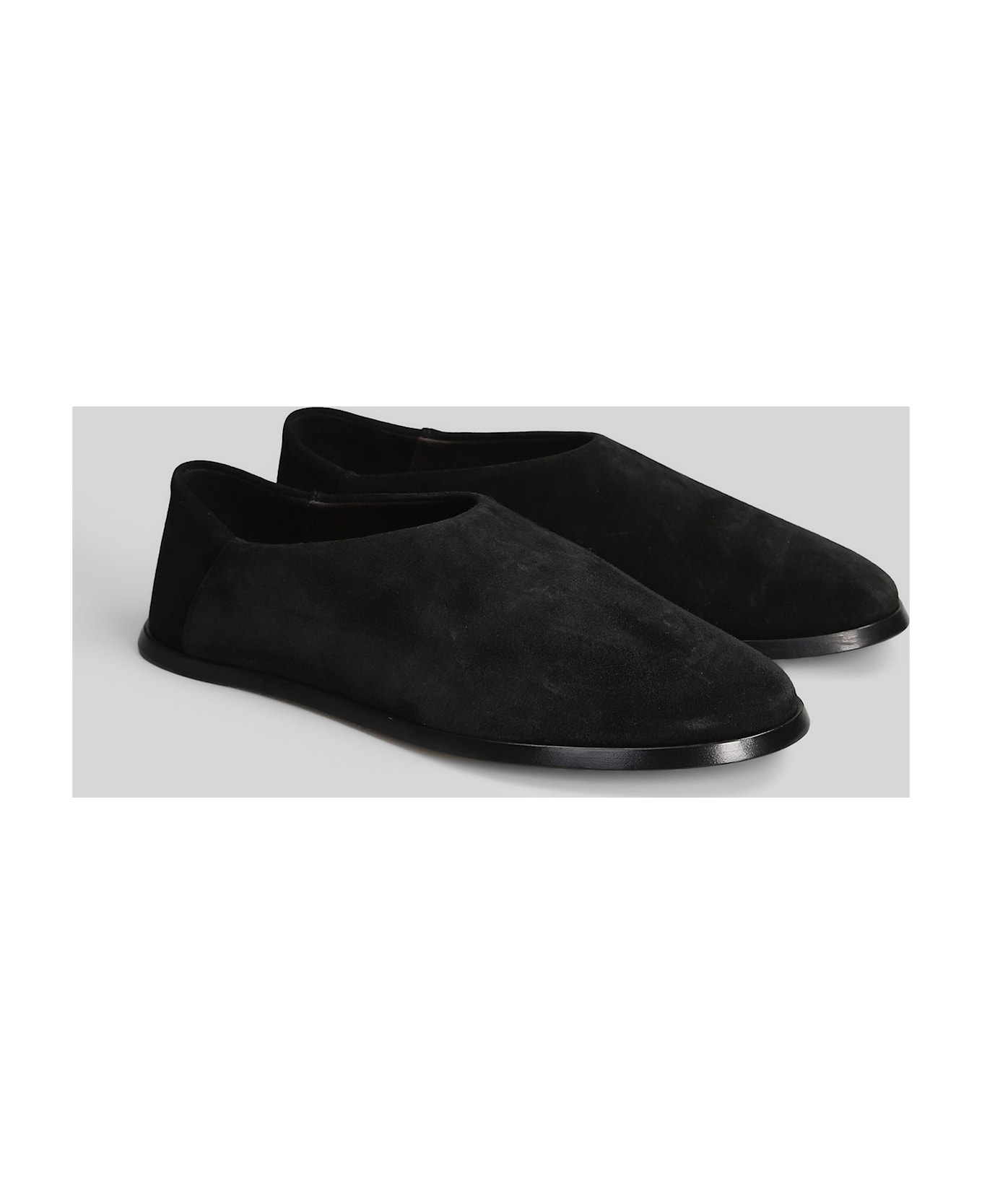 Fear of God Loafers In Black Suede - black